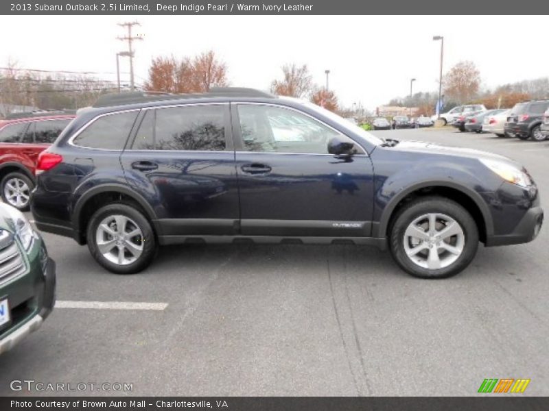 Deep Indigo Pearl / Warm Ivory Leather 2013 Subaru Outback 2.5i Limited