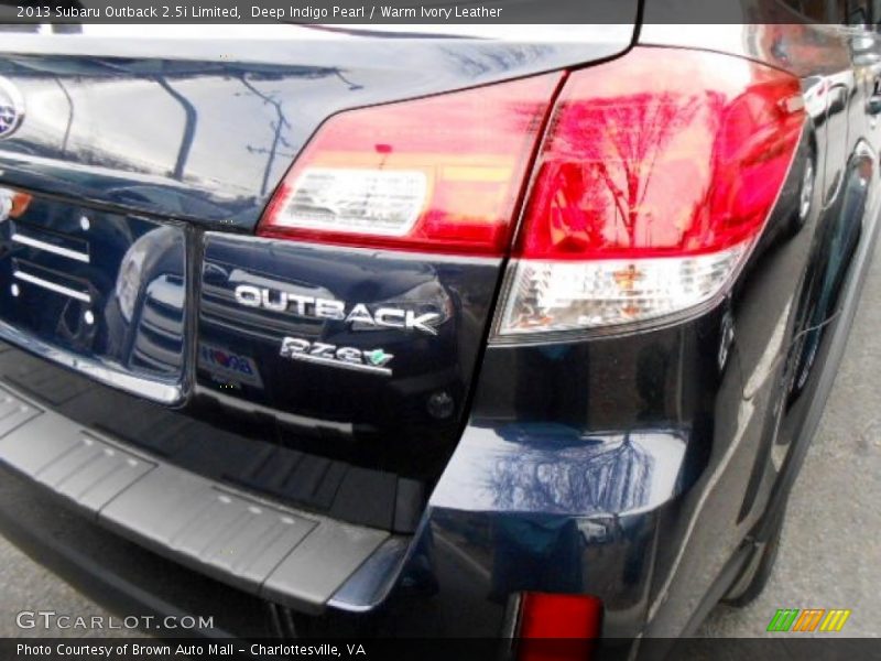 Deep Indigo Pearl / Warm Ivory Leather 2013 Subaru Outback 2.5i Limited