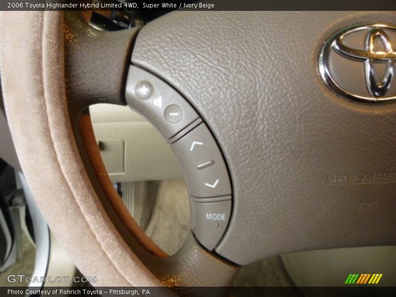 Super White / Ivory Beige 2006 Toyota Highlander Hybrid Limited 4WD