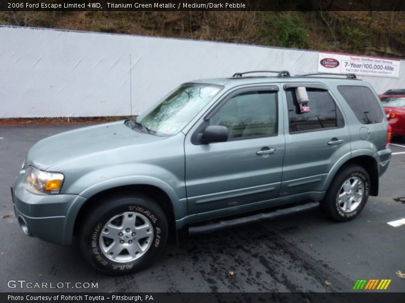 Titanium Green Metallic / Medium/Dark Pebble 2006 Ford Escape Limited 4WD