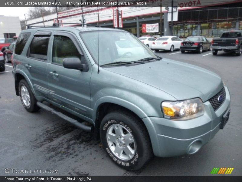 Titanium Green Metallic / Medium/Dark Pebble 2006 Ford Escape Limited 4WD