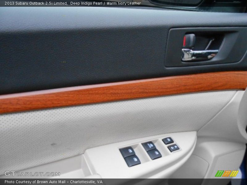 Deep Indigo Pearl / Warm Ivory Leather 2013 Subaru Outback 2.5i Limited