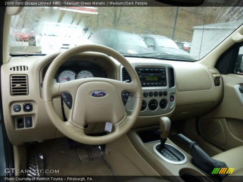 Titanium Green Metallic / Medium/Dark Pebble 2006 Ford Escape Limited 4WD