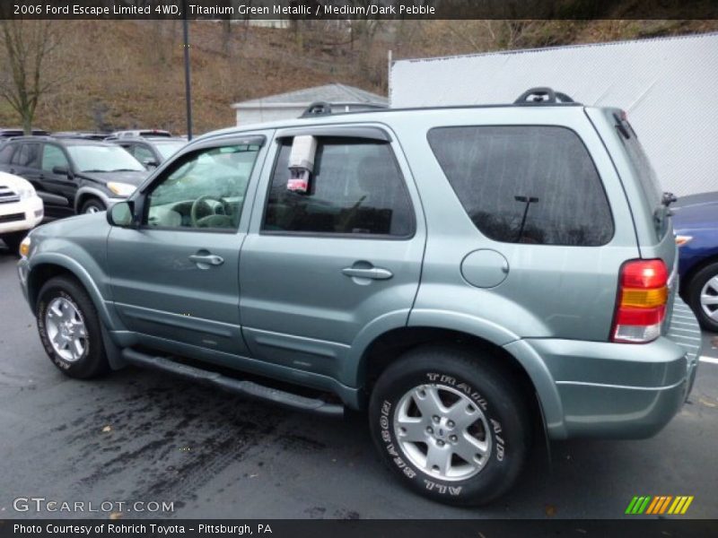 Titanium Green Metallic / Medium/Dark Pebble 2006 Ford Escape Limited 4WD