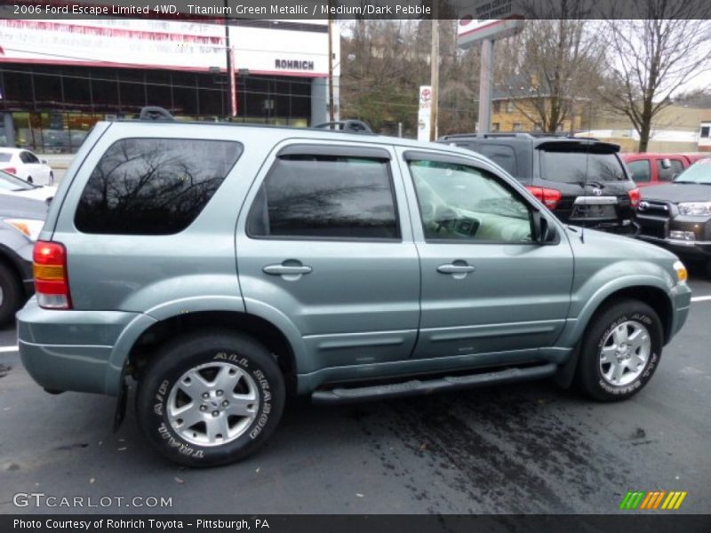Titanium Green Metallic / Medium/Dark Pebble 2006 Ford Escape Limited 4WD