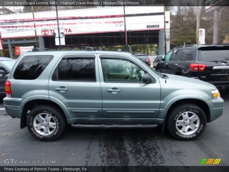 Titanium Green Metallic / Medium/Dark Pebble 2006 Ford Escape Limited 4WD