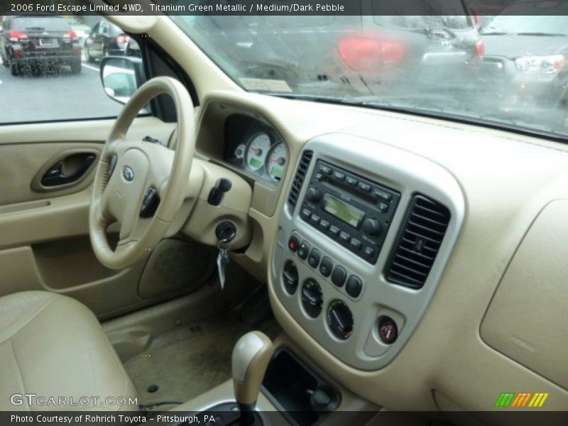 Titanium Green Metallic / Medium/Dark Pebble 2006 Ford Escape Limited 4WD