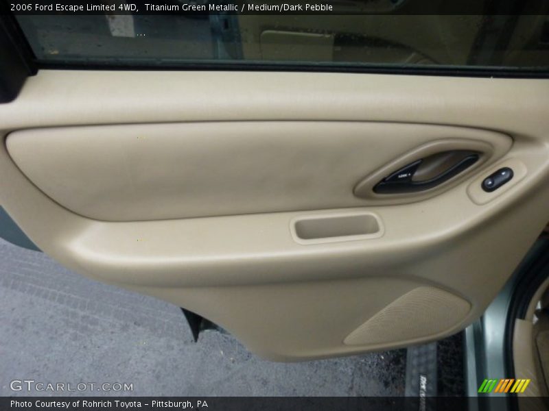 Titanium Green Metallic / Medium/Dark Pebble 2006 Ford Escape Limited 4WD