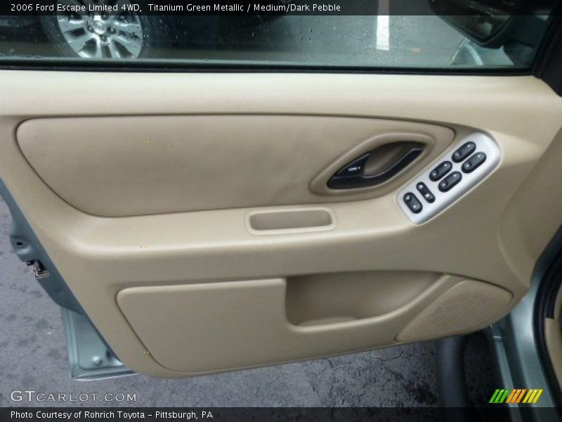 Titanium Green Metallic / Medium/Dark Pebble 2006 Ford Escape Limited 4WD