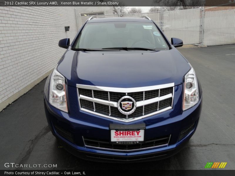 Xenon Blue Metallic / Shale/Ebony 2012 Cadillac SRX Luxury AWD
