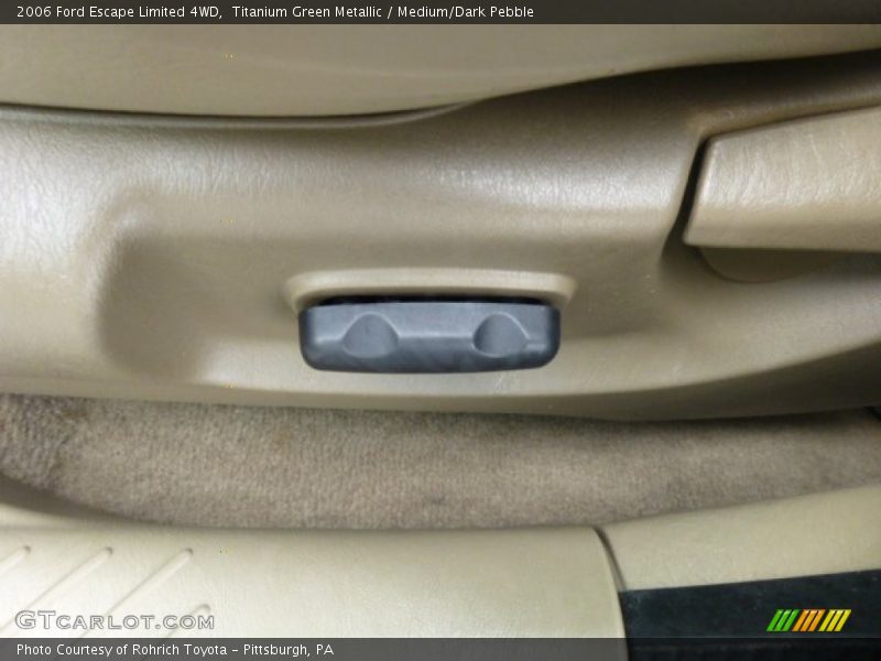 Titanium Green Metallic / Medium/Dark Pebble 2006 Ford Escape Limited 4WD