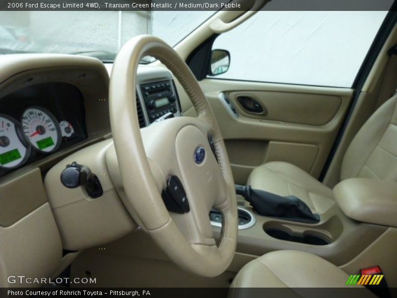 Titanium Green Metallic / Medium/Dark Pebble 2006 Ford Escape Limited 4WD