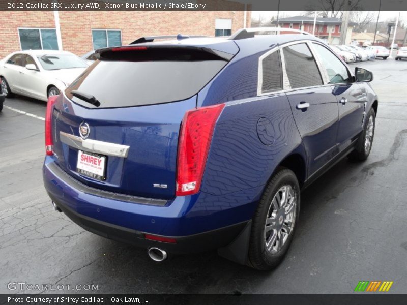 Xenon Blue Metallic / Shale/Ebony 2012 Cadillac SRX Luxury AWD