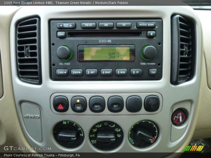 Titanium Green Metallic / Medium/Dark Pebble 2006 Ford Escape Limited 4WD