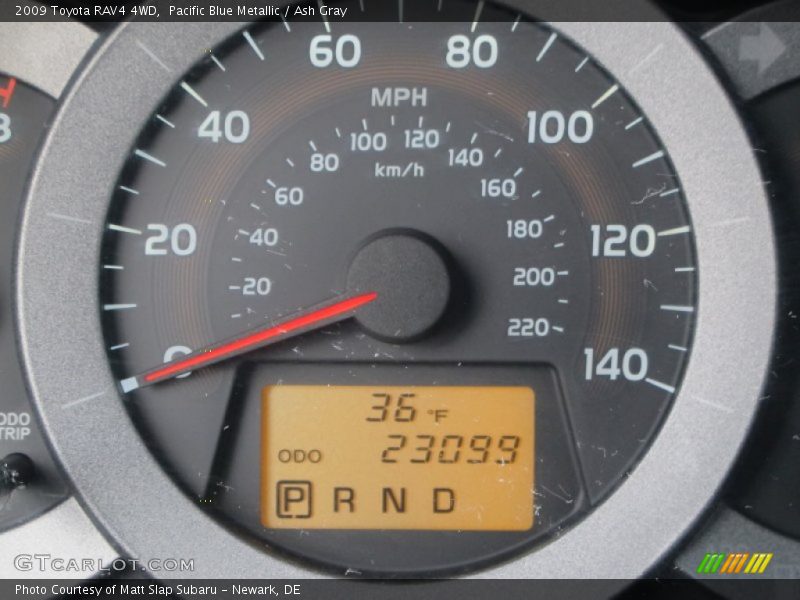 Pacific Blue Metallic / Ash Gray 2009 Toyota RAV4 4WD