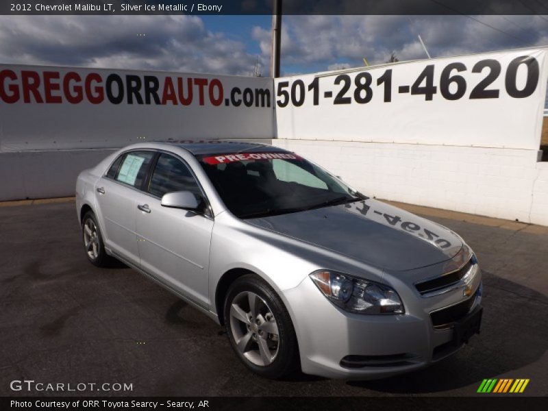 Silver Ice Metallic / Ebony 2012 Chevrolet Malibu LT