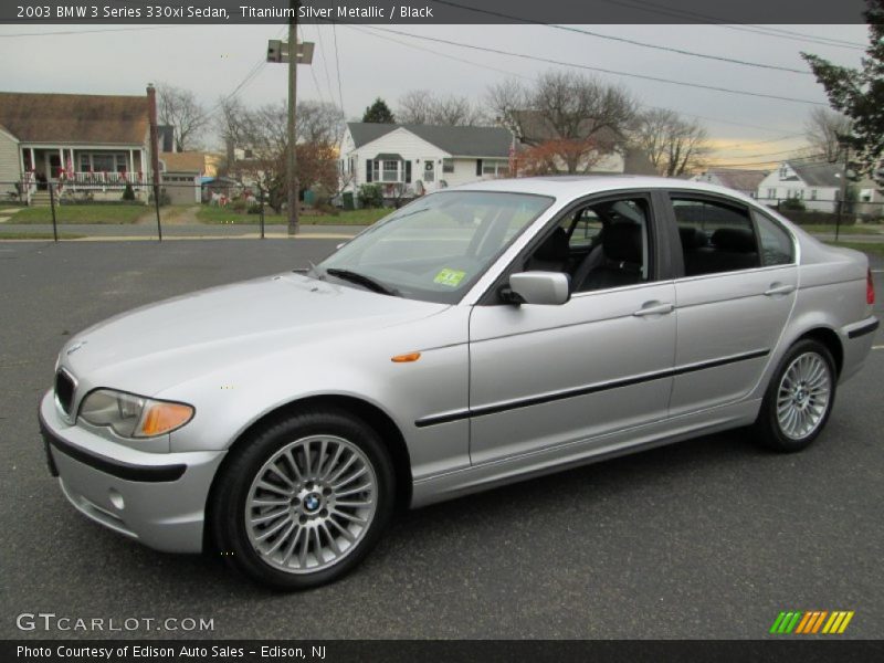 Front 3/4 View of 2003 3 Series 330xi Sedan