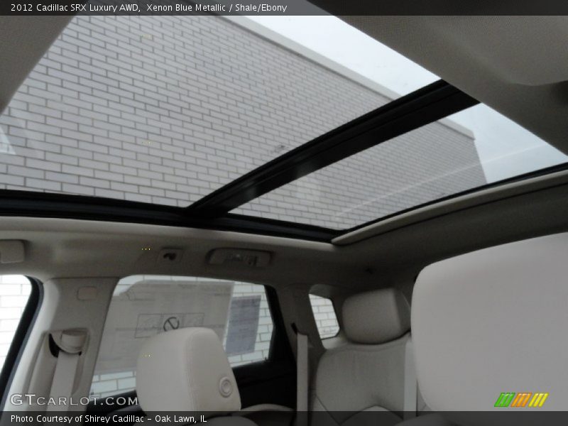 Xenon Blue Metallic / Shale/Ebony 2012 Cadillac SRX Luxury AWD