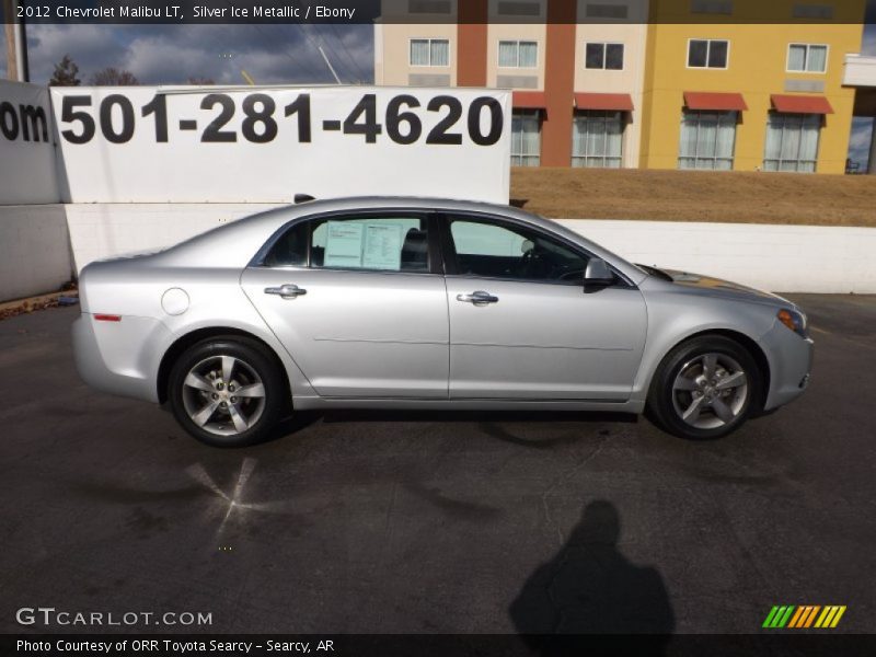 Silver Ice Metallic / Ebony 2012 Chevrolet Malibu LT