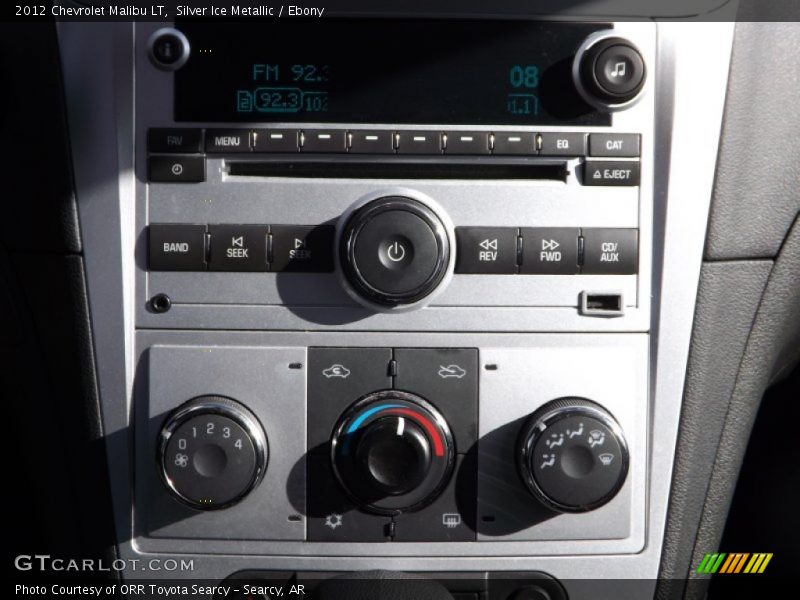 Silver Ice Metallic / Ebony 2012 Chevrolet Malibu LT
