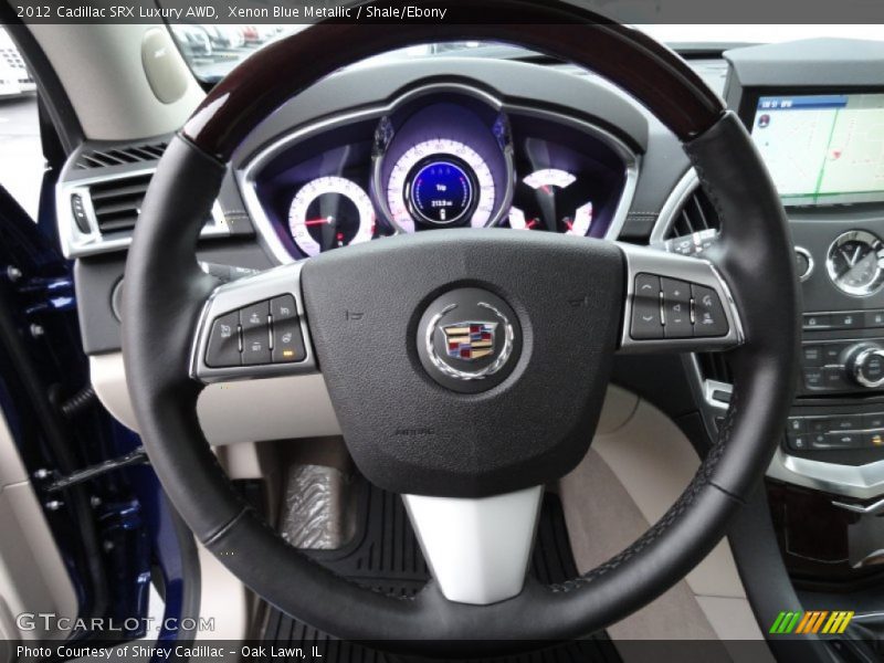Xenon Blue Metallic / Shale/Ebony 2012 Cadillac SRX Luxury AWD