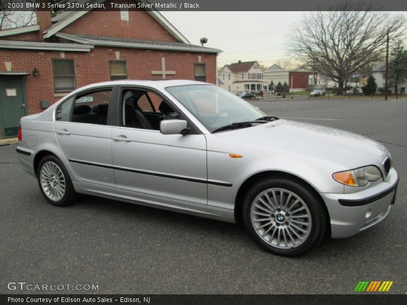 Titanium Silver Metallic / Black 2003 BMW 3 Series 330xi Sedan