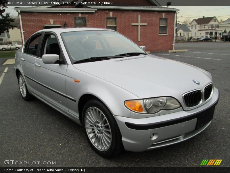 Front 3/4 View of 2003 3 Series 330xi Sedan