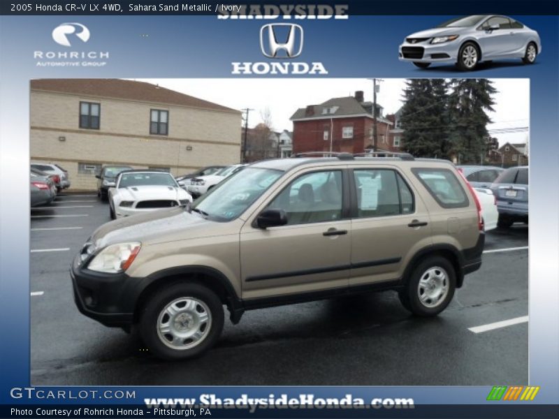 Sahara Sand Metallic / Ivory 2005 Honda CR-V LX 4WD