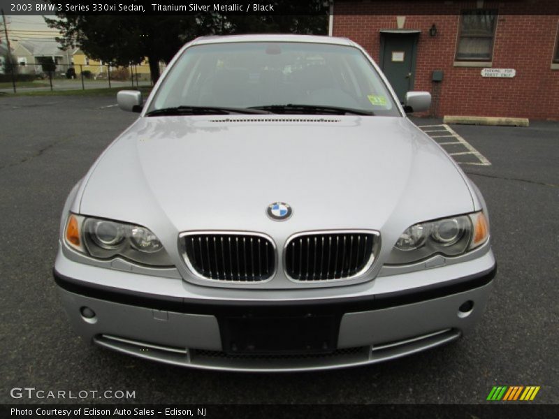 Titanium Silver Metallic / Black 2003 BMW 3 Series 330xi Sedan