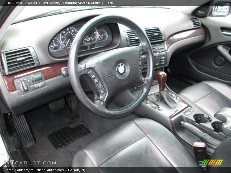 Black Interior - 2003 3 Series 330xi Sedan 