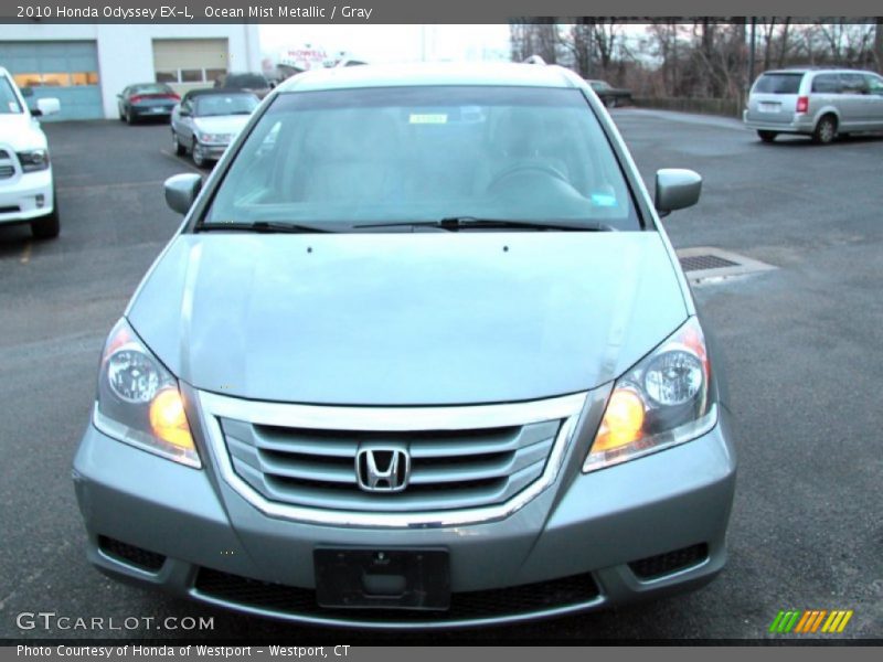 Ocean Mist Metallic / Gray 2010 Honda Odyssey EX-L
