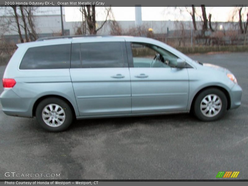 Ocean Mist Metallic / Gray 2010 Honda Odyssey EX-L