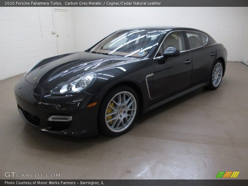 Carbon Grey Metallic / Cognac/Cedar Natural Leather 2010 Porsche Panamera Turbo