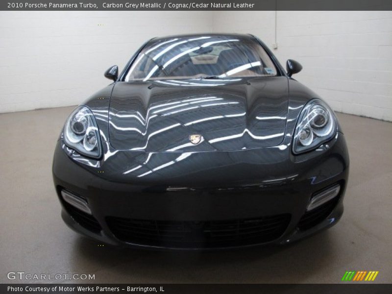 Carbon Grey Metallic / Cognac/Cedar Natural Leather 2010 Porsche Panamera Turbo