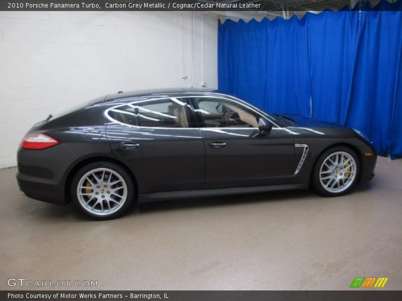 Carbon Grey Metallic / Cognac/Cedar Natural Leather 2010 Porsche Panamera Turbo