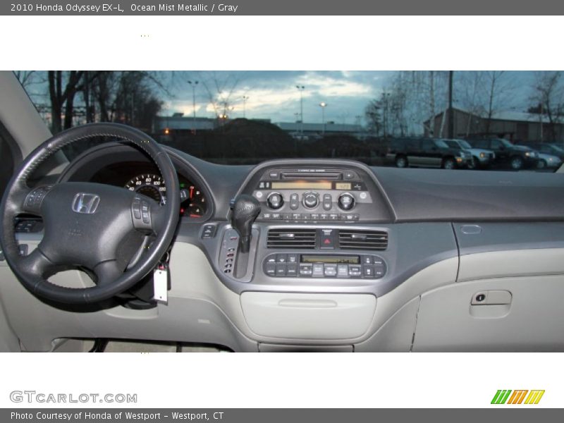 Ocean Mist Metallic / Gray 2010 Honda Odyssey EX-L