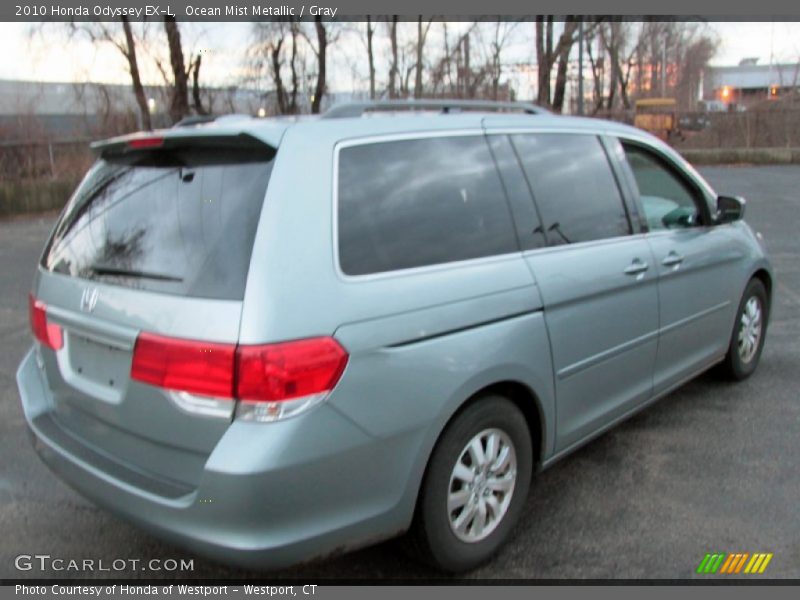 Ocean Mist Metallic / Gray 2010 Honda Odyssey EX-L