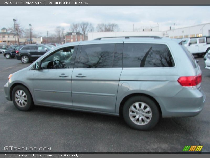 Ocean Mist Metallic / Gray 2010 Honda Odyssey EX-L