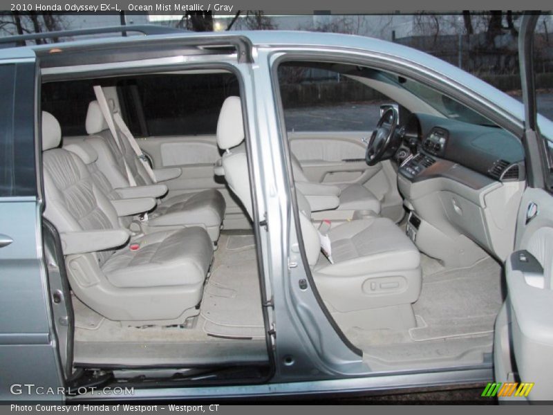 Ocean Mist Metallic / Gray 2010 Honda Odyssey EX-L