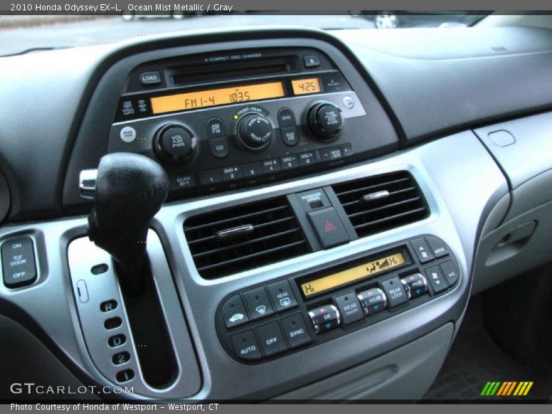 Ocean Mist Metallic / Gray 2010 Honda Odyssey EX-L