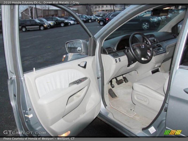 Ocean Mist Metallic / Gray 2010 Honda Odyssey EX-L