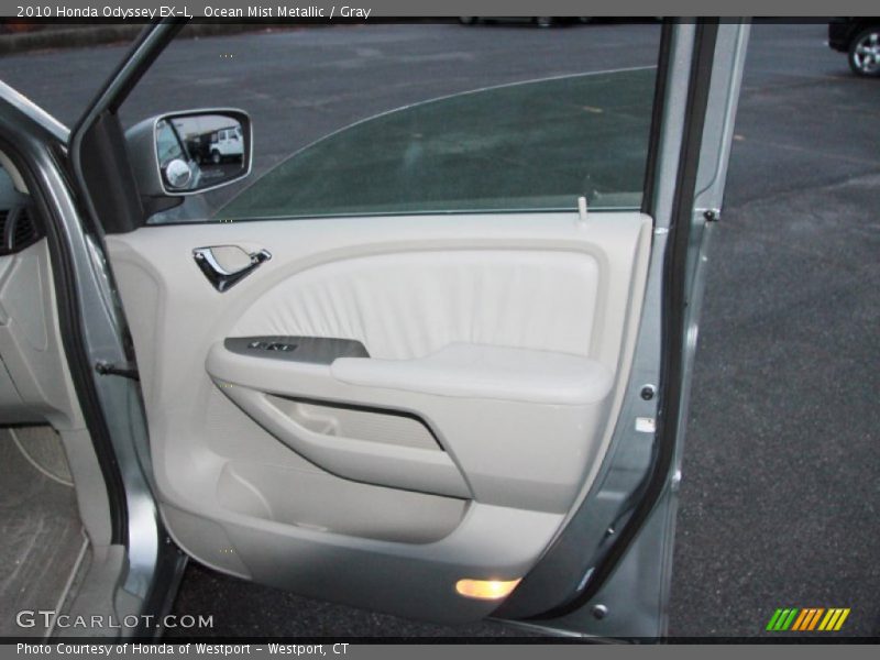 Ocean Mist Metallic / Gray 2010 Honda Odyssey EX-L
