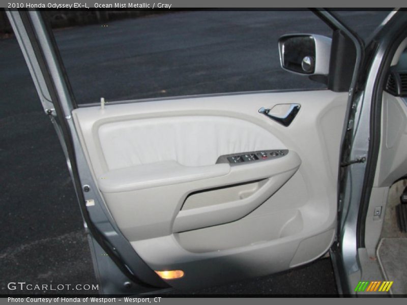Ocean Mist Metallic / Gray 2010 Honda Odyssey EX-L