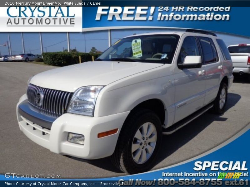 White Suede / Camel 2010 Mercury Mountaineer V6