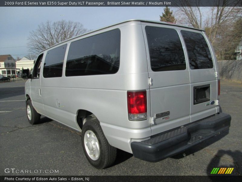 Brilliant Silver Metallic / Medium Flint 2009 Ford E Series Van E350 Super Duty XLT Passenger