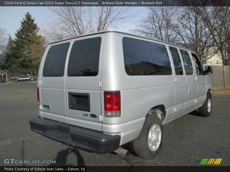 Brilliant Silver Metallic / Medium Flint 2009 Ford E Series Van E350 Super Duty XLT Passenger