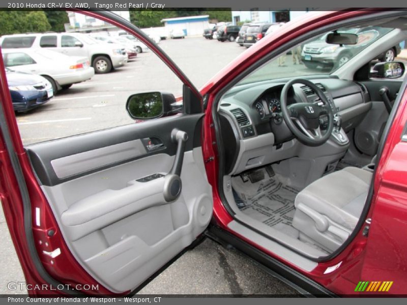 Tango Red Pearl / Gray 2010 Honda CR-V EX AWD