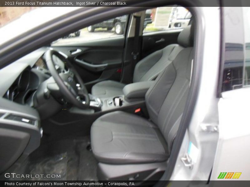 Ingot Silver / Charcoal Black 2013 Ford Focus Titanium Hatchback
