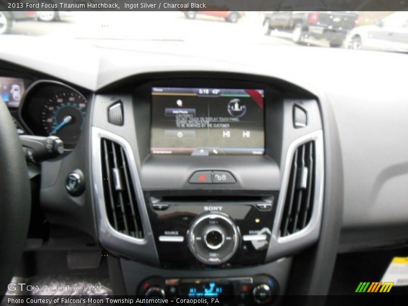 Ingot Silver / Charcoal Black 2013 Ford Focus Titanium Hatchback