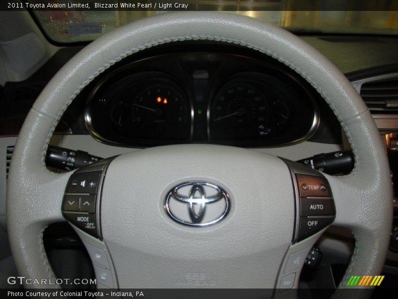 Blizzard White Pearl / Light Gray 2011 Toyota Avalon Limited